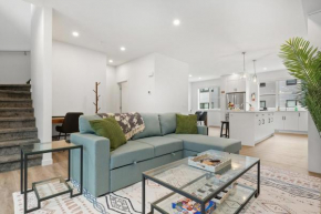 Spacious 3-story townhome with a 2-car garage, AC, king bed, and a great location near Banff
